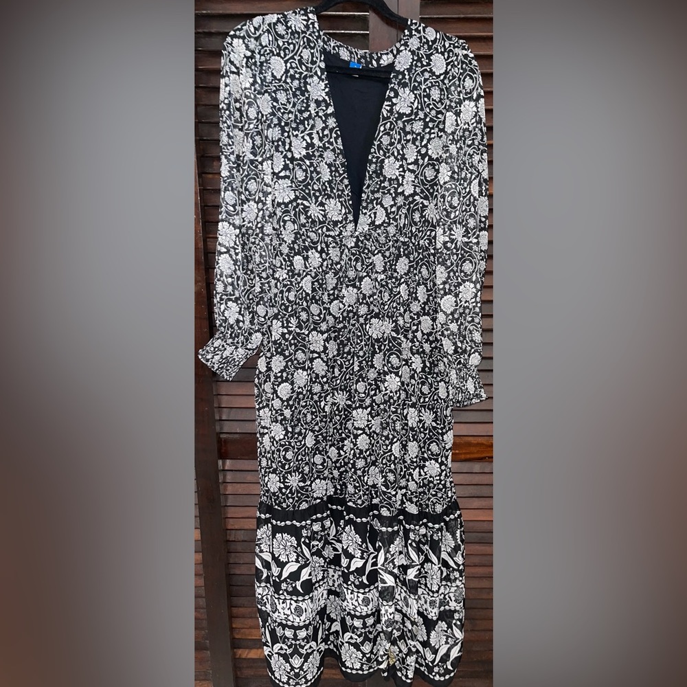 Waist (Defined), Floral (Print) Smocked Tie-Front Maxi Dress.